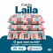 Colcha Cobre Leito Laila King 400 Fios Estampada com Babado e Porta-Travesseiro - 01