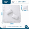 Colcha Cobre Leito Laila King 400 Fios Lisa com Babado e Porta-Travesseiro - Branco