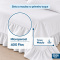 Colcha Cobre Leito Laila King 400 Fios Lisa com Babado e Porta-Travesseiro - Branco