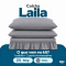 Colcha Cobre Leito Laila King 400 Fios Lisa com Babado e Porta-Travesseiro - Cinza