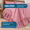 Colcha Cobre Leito Laila King 400 Fios Lisa com Babado e Porta-Travesseiro - Rosê