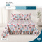 Colcha Cobre Leito Laila Queen 400 Fios Estampada com Babado e Porta-Travesseiro - 01