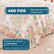 Colcha Cobre Leito Laila Queen 400 Fios Estampada com Babado e Porta-Travesseiro - 03