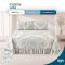 Colcha Cobre Leito Laila Queen 400 Fios Estampada com Babado e Porta-Travesseiro - 05