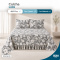 Colcha Cobre Leito Laila Queen 400 Fios Estampada com Babado e Porta-Travesseiro - 06