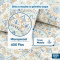 Colcha Cobre Leito Laila Solteiro 400 Fios Estampada com Babado e Porta-Travesseiro - 05