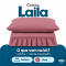 Colcha Cobre Leito Laila Solteiro 400 Fios Lisa com Babado e Porta-Travesseiro - Rosê