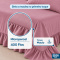 Colcha Cobre Leito Laila Solteiro 400 Fios Lisa com Babado e Porta-Travesseiro - Rosê