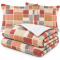 Colcha Cobre Leito Queen Luna Micropercal 300 Fios Matelado Estampado com 2 Porta-Travesseiros - Estampa 001