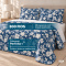 Colcha Cobre Leito Queen Luna Micropercal 300 Fios Matelado Estampado com 2 Porta-Travesseiros - Estampa 004