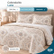 Colcha Cobre Leito Queen Luna Micropercal 300 Fios Matelado Estampado com 2 Porta-Travesseiros - Estampa 005