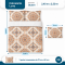 Colcha Cobre Leito Queen Luna Micropercal 300 Fios Matelado Estampado com 2 Porta-Travesseiros - Estampa 005