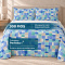 Colcha Cobre Leito Queen Luna Micropercal 300 Fios Matelado Estampado com 2 Porta-Travesseiros - Estampa 006