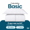 Colcha Cobre Leito Solteiro Basic Micropercal 400 Fios Matelado com 1 Porta-Travesseiro - Branco