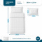 Colcha Cobre Leito Solteiro Basic Micropercal 400 Fios Matelado com 1 Porta-Travesseiro - Branco