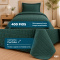 Colcha Cobre Leito Solteiro Basic Micropercal 400 Fios Matelado com 1 Porta-Travesseiro - Verde