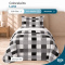 Colcha Cobre Leito Solteiro Luna Micropercal 300 Fios Matelado Estampado com 1 Porta-Travesseiro - Estampa 002