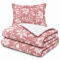 Colcha Cobre Leito Solteiro Luna Micropercal 300 Fios Matelado Estampado com 1 Porta-Travesseiro - Estampa 003