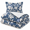 Colcha Cobre Leito Solteiro Luna Micropercal 300 Fios Matelado Estampado com 1 Porta-Travesseiro - Estampa 004
