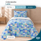 Colcha Cobre Leito Solteiro Luna Micropercal 300 Fios Matelado Estampado com 1 Porta-Travesseiro - Estampa 006