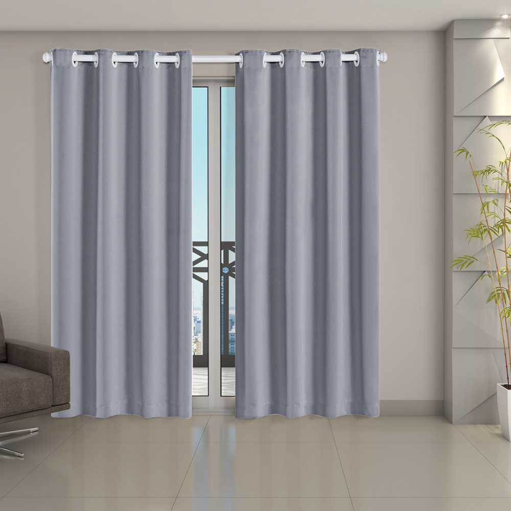 Cortina Blackout Em Tecido Class 2,70 M X 2,30 M - Gelo - Ecasa Home