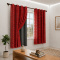 Cortina Blackout PVC Cinza com Voil Xadrez e Ilhós Corta-Luz 100% 2,00 m x 1,40 m - Vermelho