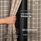 Cortina Blackout PVC Cinza com Voil Xadrez e Ilhós Corta-Luz 100% 2,80 m x 1,60 m - Avelã