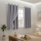Cortina Blackout PVC Colorida com Voil Liso e Ilhós Corta-Luz 100% 2,00 m x 1,40 m - Cinza