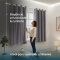 Cortina Blackout PVC Colorida com Voil Liso e Ilhós Corta-Luz 100% 2,00 m x 1,40 m - Cinza