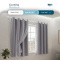 Cortina Blackout PVC Colorida com Voil Liso e Ilhós Corta-Luz 100% 2,00 m x 1,40 m - Cinza