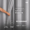Cortina Blackout PVC Colorida com Voil Liso e Ilhós Corta-Luz 100% 2,00 m x 1,40 m - Cinza