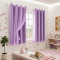 Cortina Blackout PVC Colorida com Voil Liso e Ilhós Corta-Luz 100% 2,00 m x 1,40 m - Lilás