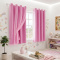 Cortina Blackout PVC Colorida com Voil Liso e Ilhós Corta-Luz 100% 2,00 m x 1,40 m - Rosa