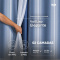 Cortina Blackout PVC Colorida com Voil Liso e Ilhós Corta-Luz 100% 2,80 m x 1,60 m - Azul Marinho