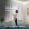 Cortina Blackout PVC Colorida com Voil Liso e Ilhós Corta-Luz 100% 2,80 m x 1,60 m - Branca