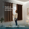 Cortina Blackout PVC Colorida com Voil Liso e Ilhós Corta-Luz 100% 2,80 m x 1,60 m - Tabaco