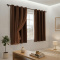 Cortina Blackout PVC Colorida com Voil Liso e Ilhós Corta-Luz 100% 2,80 m x 1,60 m - Tabaco