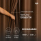 Cortina Blackout PVC Colorida com Voil Liso e Ilhós Corta-Luz 100% 2,80 m x 1,60 m - Tabaco