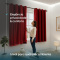 Cortina Blackout PVC Colorida com Voil Liso e Ilhós Corta-Luz 100% 2,80 m x 1,60 m - Vermelha