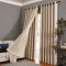 Cortina Blackout PVC Colorida com Voil Liso e Ilhós Corta-Luz 100% 2,80 m x 2,30 m - Avelã