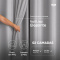 Cortina Blackout PVC Colorida com Voil Liso e Ilhós Corta-Luz 100% 2,80 m x 2,30 m - Cinza
