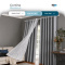 Cortina Blackout PVC Colorida com Voil Liso e Ilhós Corta-Luz 100% 2,80 m x 2,30 m - Cinza