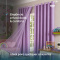 Cortina Blackout PVC Colorida com Voil Liso e Ilhós Corta-Luz 100% 2,80 m x 2,30 m - Lilás