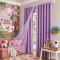 Cortina Blackout PVC Colorida com Voil Liso e Ilhós Corta-Luz 100% 2,80 m x 2,30 m - Lilás