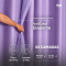 Cortina Blackout PVC Colorida com Voil Liso e Ilhós Corta-Luz 100% 2,80 m x 2,30 m - Lilás