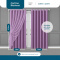 Cortina Blackout PVC Colorida com Voil Liso e Ilhós Corta-Luz 100% 2,80 m x 2,30 m - Lilás