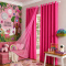 Cortina Blackout PVC Colorida com Voil Liso e Ilhós Corta-Luz 100% 2,80 m x 2,30 m - Pink