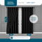 Cortina Blackout PVC Colorida com Voil Liso e Ilhós Corta-Luz 100% 2,80 m x 2,30 m - Preto