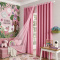 Cortina Blackout PVC Colorida com Voil Liso e Ilhós Corta-Luz 100% 2,80 m x 2,30 m - Rosa