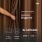 Cortina Blackout PVC Colorida com Voil Liso e Ilhós Corta-Luz 100% 2,80 m x 2,30 m - Tabaco